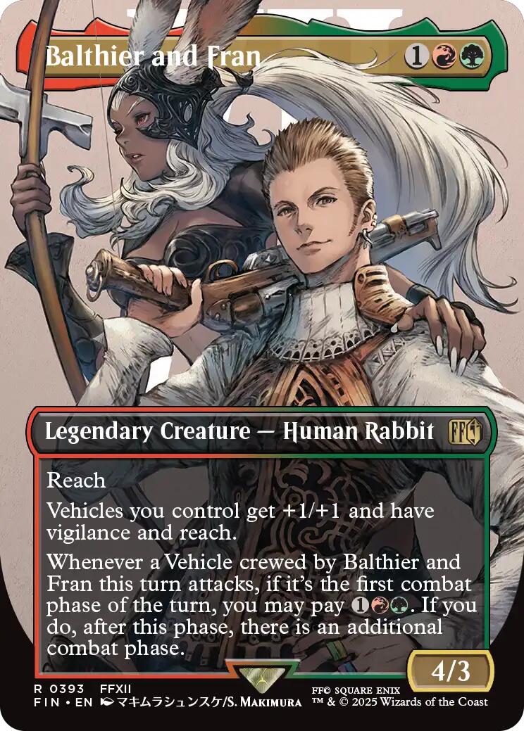 Balthier and Fran (0393) (Borderless) | Local Legends
