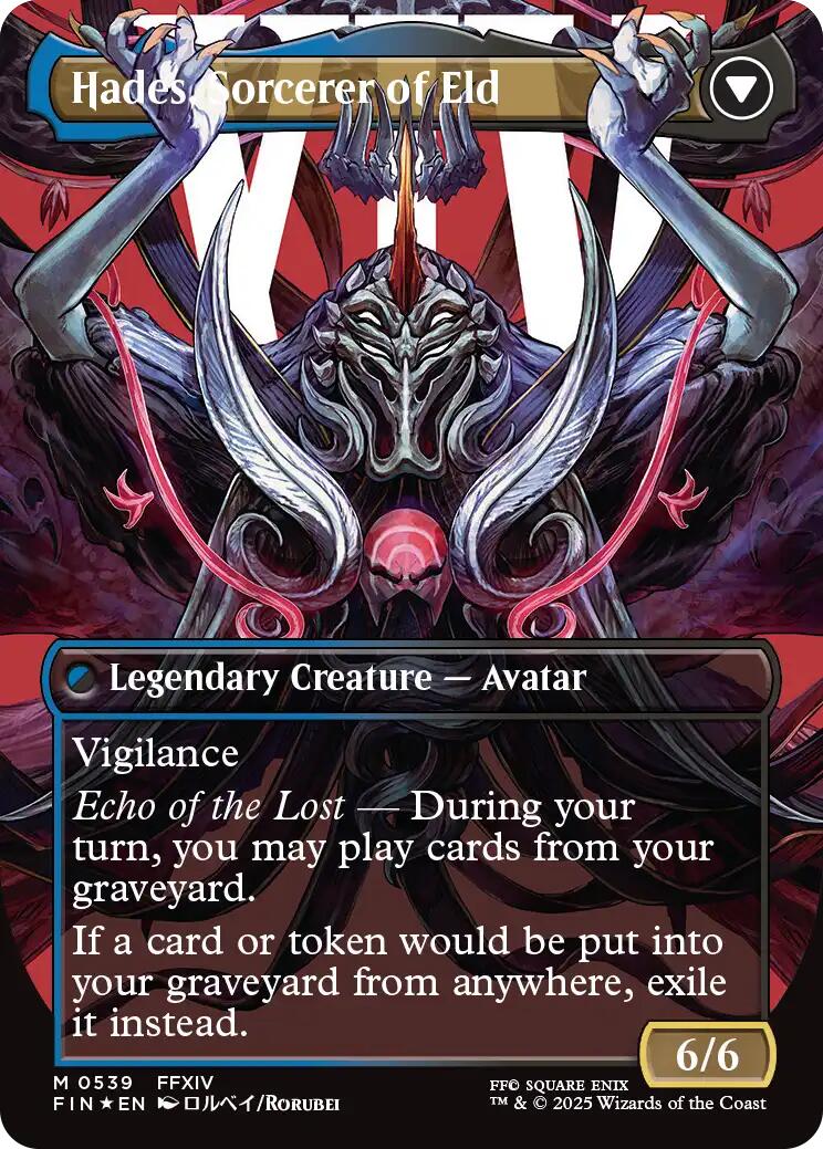 Emet-Selch, Unsundered // Hades, Sorcerer of Eld (Borderless) (Surge Foil) [FINAL FANTASY] | Local Legends