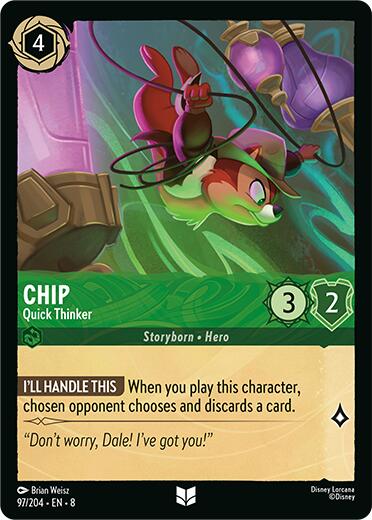 Chip - Quick Thinker (97/204) [Reign of Jafar] | Local Legends