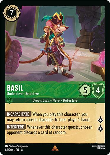 Basil - Undercover Detective (86/204) [Reign of Jafar] | Local Legends