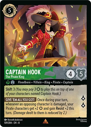 Captain Hook - The Pirate King (109/204) [Reign of Jafar] | Local Legends