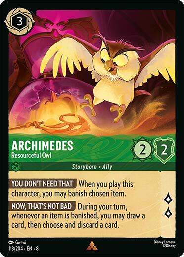 Archimedes - Resourceful Owl (113/204) [Reign of Jafar] | Local Legends