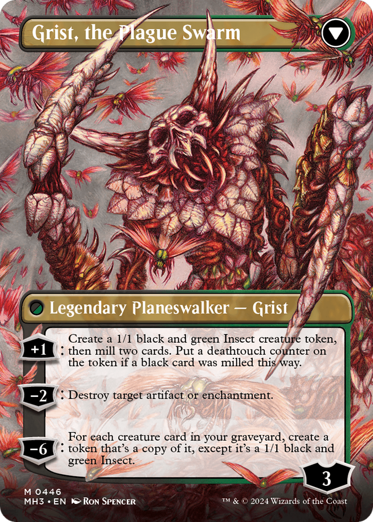 Grist, Voracious Larva // Grist, the Plague Swarm (Borderless) [Modern Horizons 3] | Local Legends
