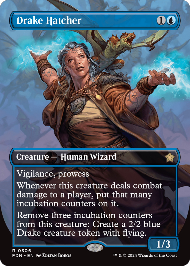 Drake Hatcher (Borderless) [Foundations] | Local Legends