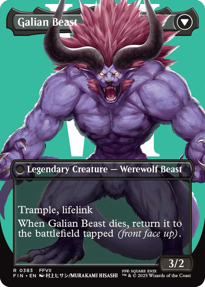 Vincent Valentine // Galian Beast (Borderless) [FINAL FANTASY] | Local Legends