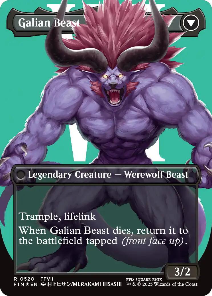 Vincent Valentine // Galian Beast (Borderless) (Surge Foil) [FINAL FANTASY] | Local Legends