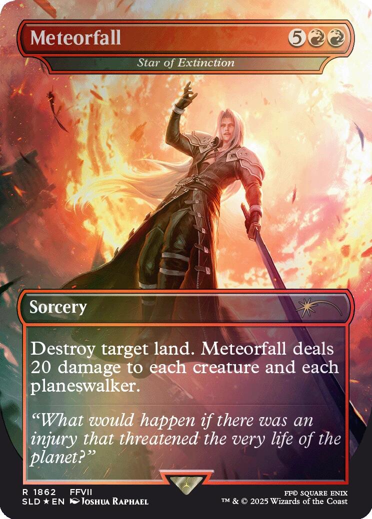 Meteorfall - Star of Extinction (Rainbow Foil) [Secret Lair Drop Series] | Local Legends