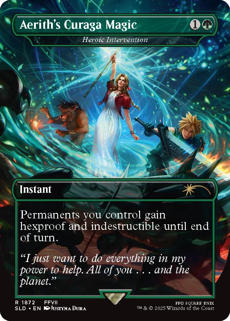 Aerith's Curaga Magic - Heroic Intervention [Secret Lair Drop Series] | Local Legends