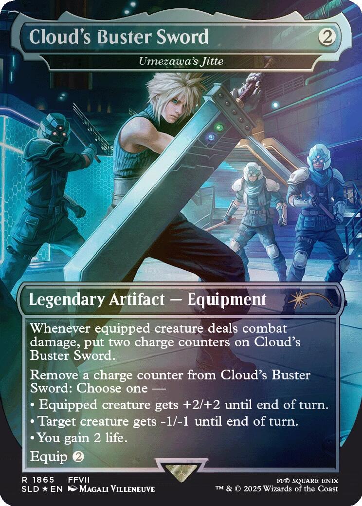 Cloud's Buster Sword - Umezawa's Jitte (Rainbow Foil) [Secret Lair Drop Series] | Local Legends