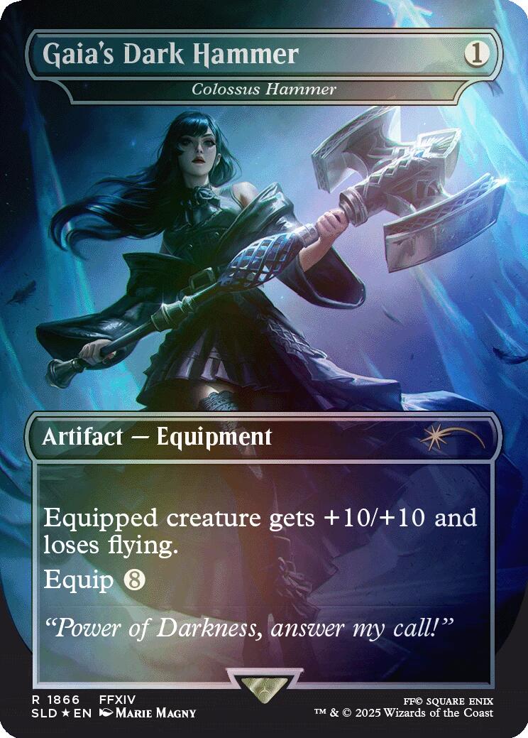 Gaia's Dark Hammer - Colossus Hammer (Rainbow Foil) [Secret Lair Drop Series] | Local Legends