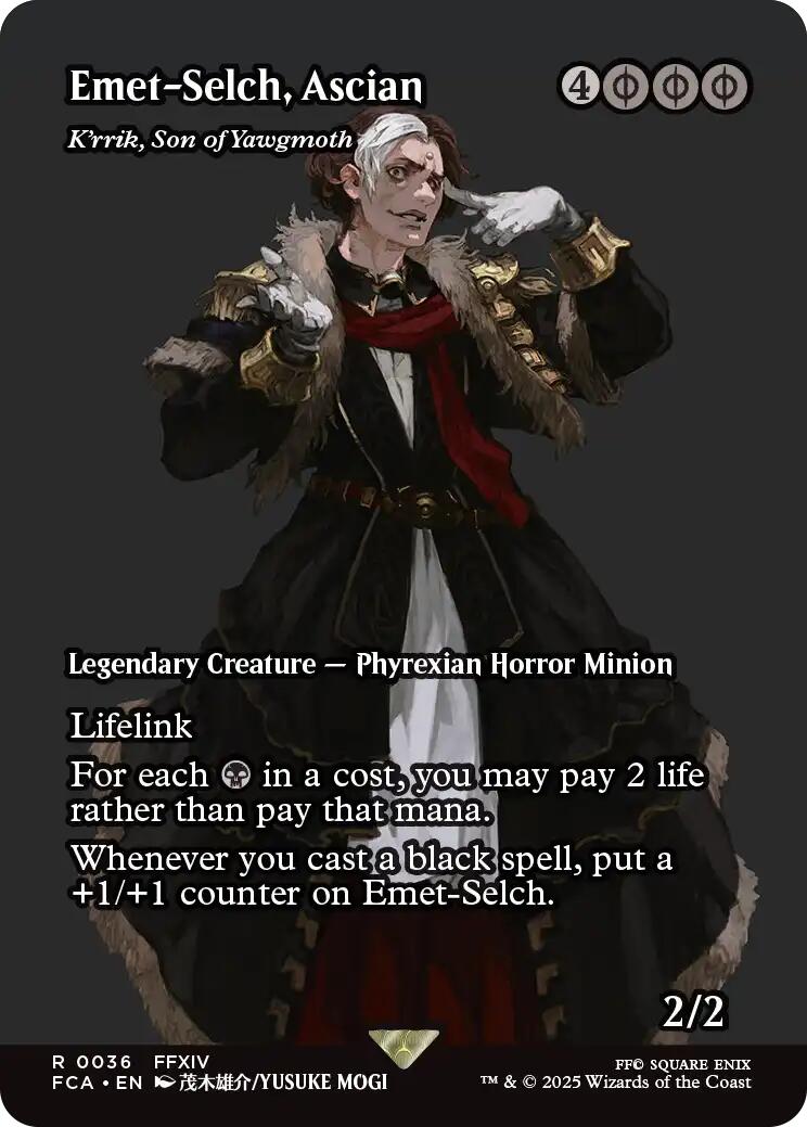 Emet-Selch, Ascian - K'rrik, Son of Yawgmoth (Showcase) [FINAL FANTASY : Through the Ages] | Local Legends