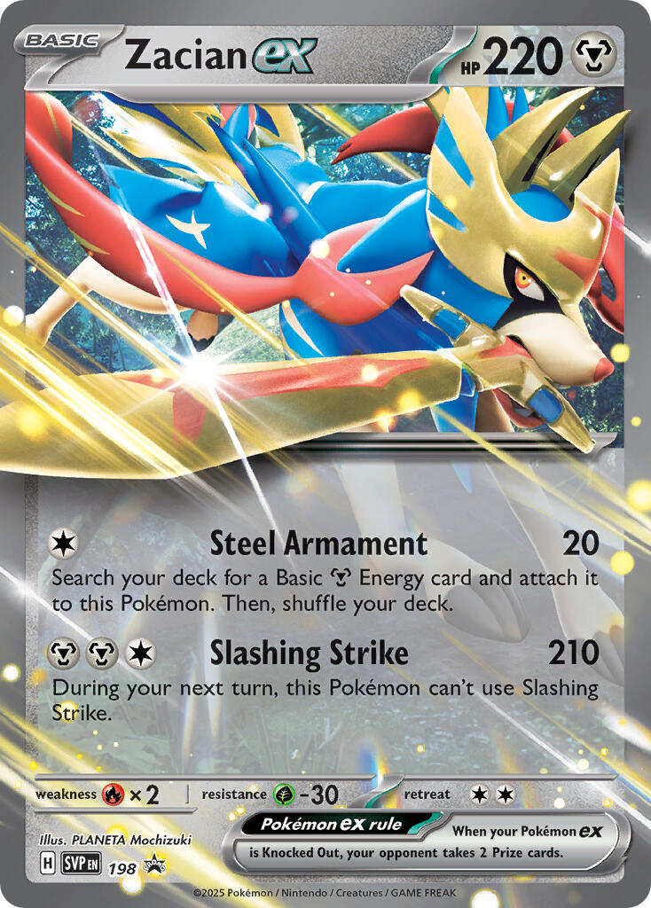 Zacian ex (198) [Scarlet & Violet: Black Star Promos] | Local Legends