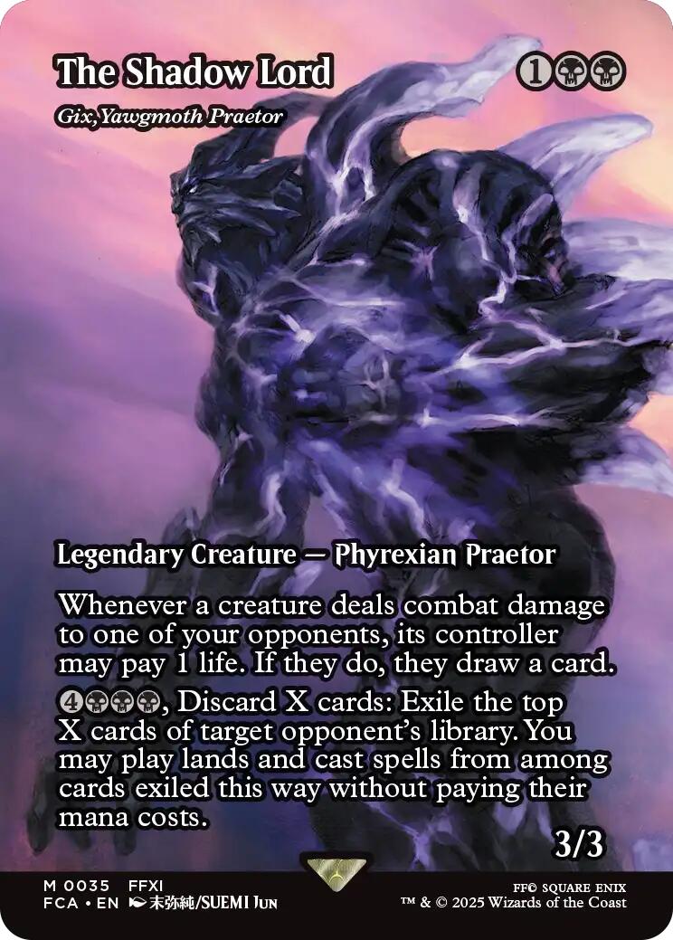 The Shadow Lord - Gix, Yawgmoth Praetor (Showcase) [FINAL FANTASY : Through the Ages] | Local Legends