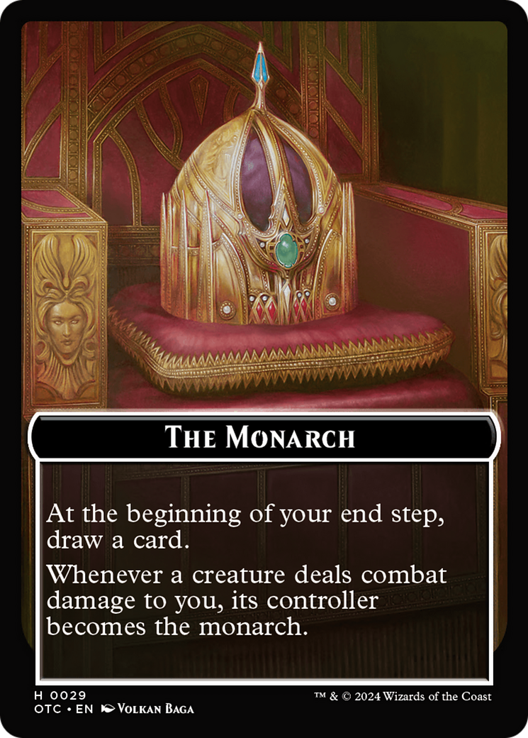 Rogue // The Monarch Double-Sided Token [Outlaws of Thunder Junction Commander Tokens] | Local Legends