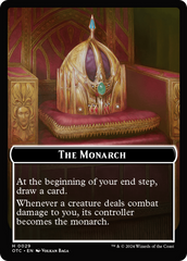 Rogue // The Monarch Double-Sided Token [Outlaws of Thunder Junction Commander Tokens] | Local Legends