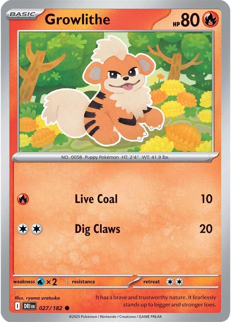 Growlithe (027/182) [Scarlet & Violet: Destined Rivals] | Local Legends