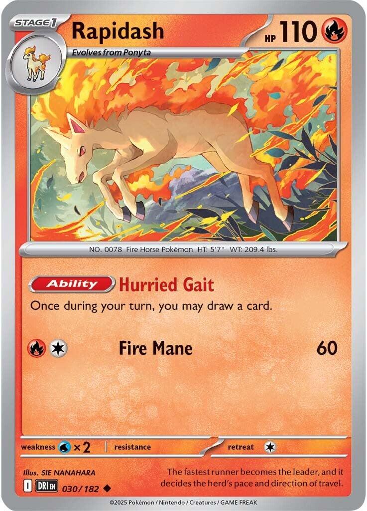 Rapidash (030/182) [Scarlet & Violet: Destined Rivals] | Local Legends