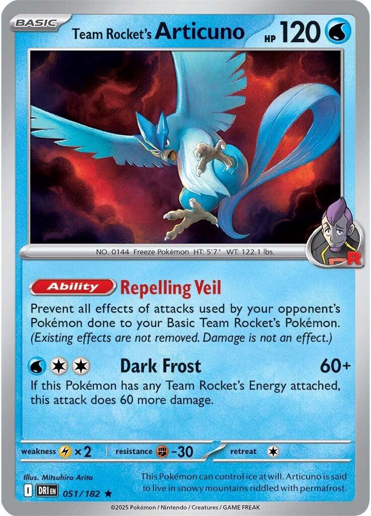 Team Rocket's Articuno (051/182) [Scarlet & Violet: Destined Rivals] | Local Legends