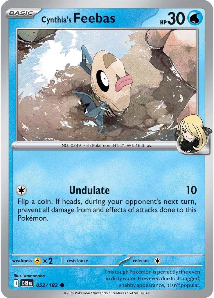 Cynthia's Feebas (052/182) [Scarlet & Violet: Destined Rivals] | Local Legends