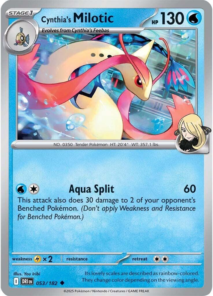 Cynthia's Milotic (053/182) [Scarlet & Violet: Destined Rivals] | Local Legends