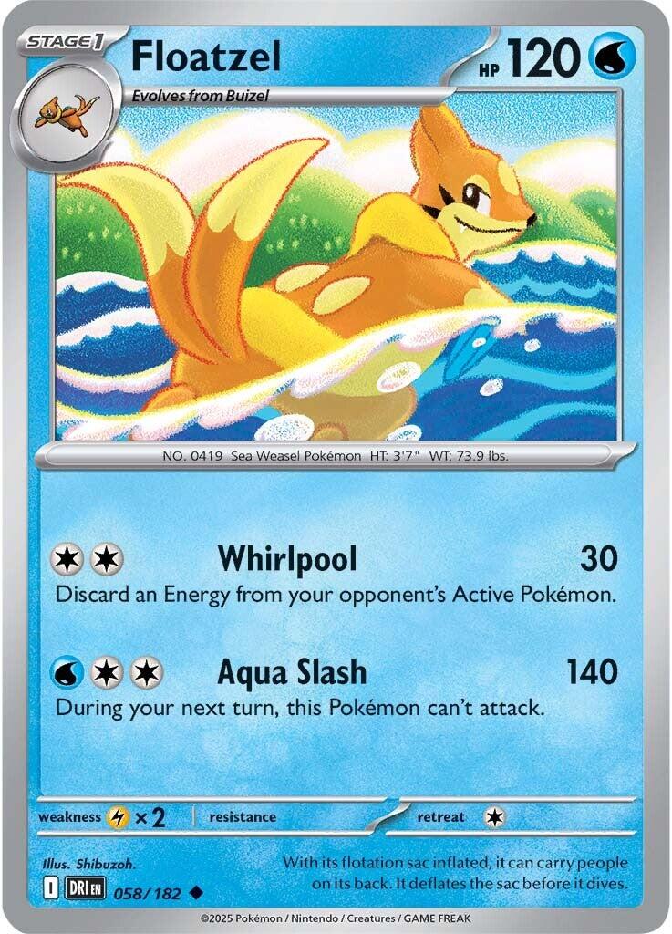 Floatzel (058/182) [Scarlet & Violet: Destined Rivals] | Local Legends