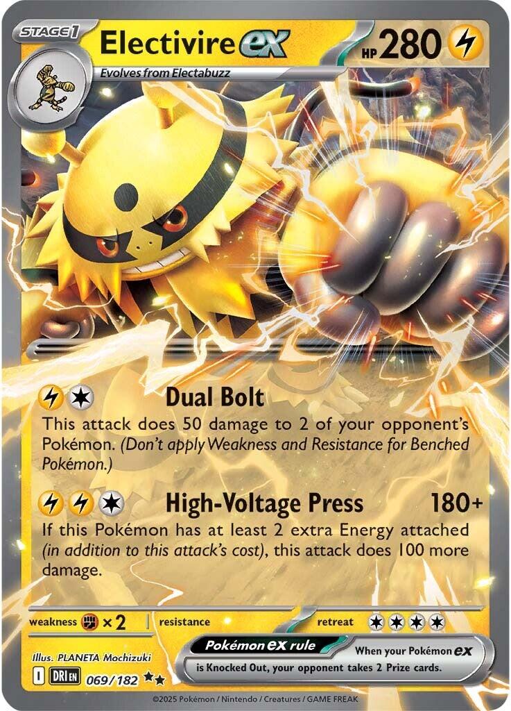 Electivire ex (069/182) [Scarlet & Violet: Destined Rivals] | Local Legends