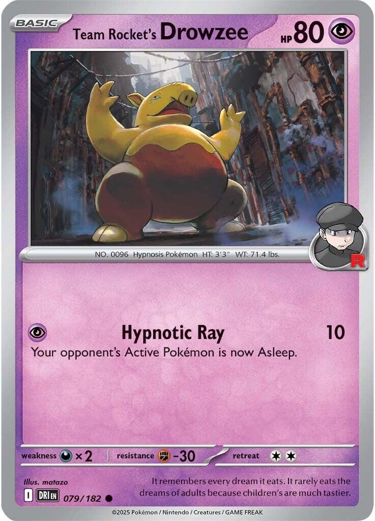 Team Rocket's Drowzee (079/182) [Scarlet & Violet: Destined Rivals] | Local Legends