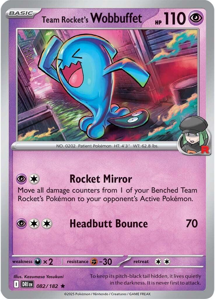 Team Rocket's Wobbuffet (082/182) [Scarlet & Violet: Destined Rivals] | Local Legends