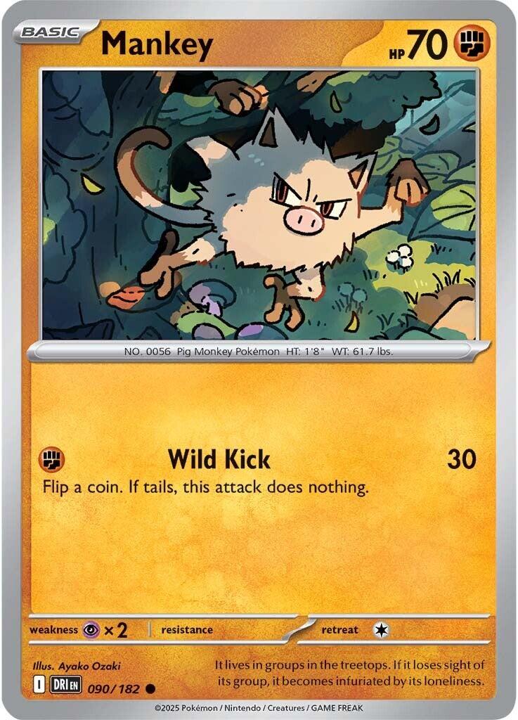 Mankey (090/182) [Scarlet & Violet: Destined Rivals] | Local Legends
