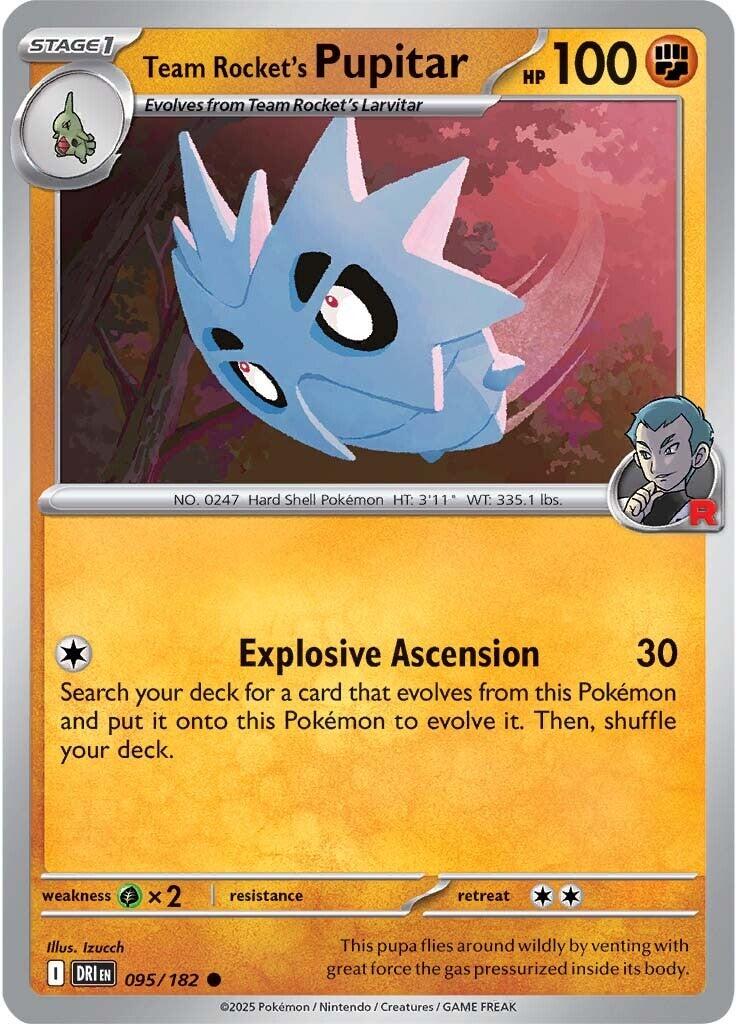 Team Rocket's Pupitar (095/182) [Scarlet & Violet: Destined Rivals] | Local Legends