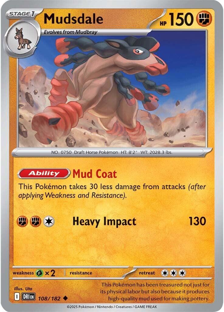Mudsdale (108/182) [Scarlet & Violet: Destined Rivals] | Local Legends