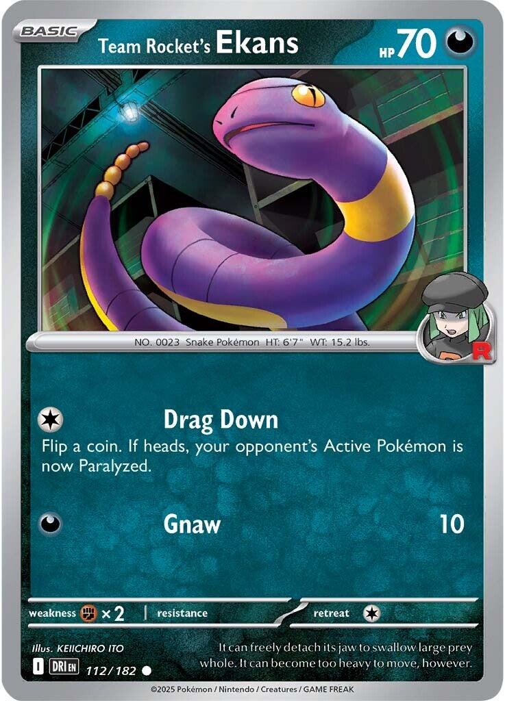Team Rocket's Ekans (112/182) [Scarlet & Violet: Destined Rivals] | Local Legends