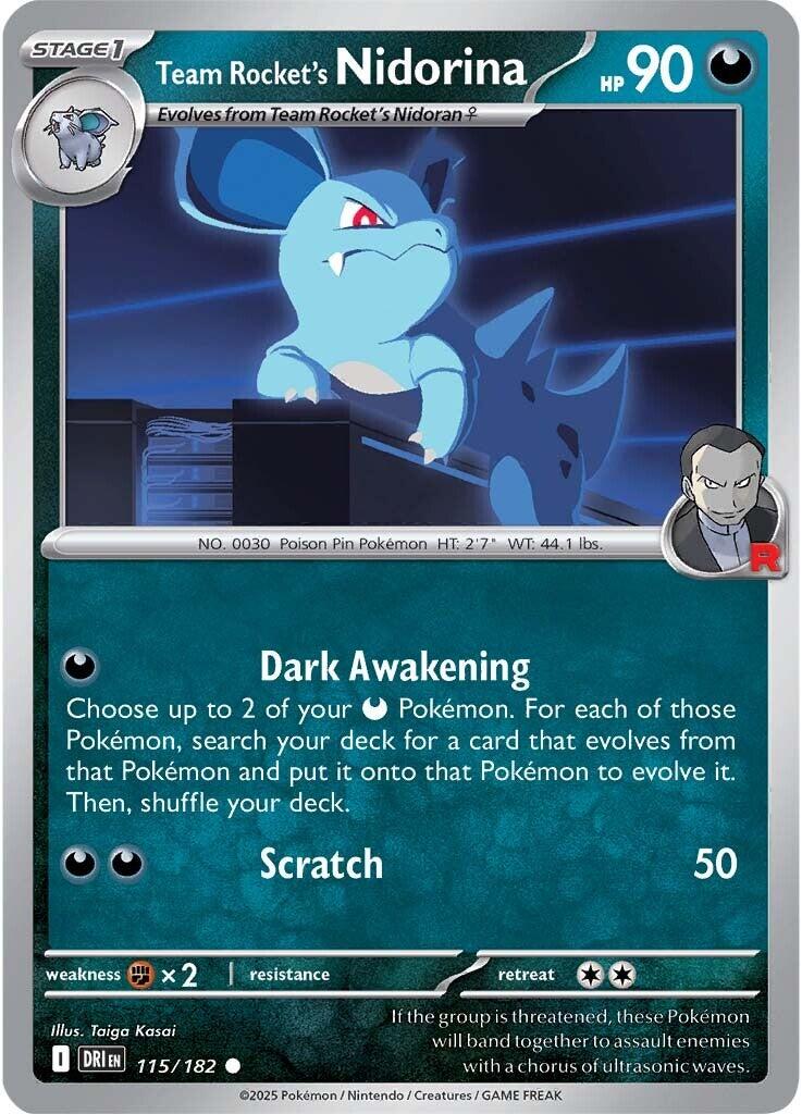 Team Rocket's Nidorina (115/182) [Scarlet & Violet: Destined Rivals] | Local Legends