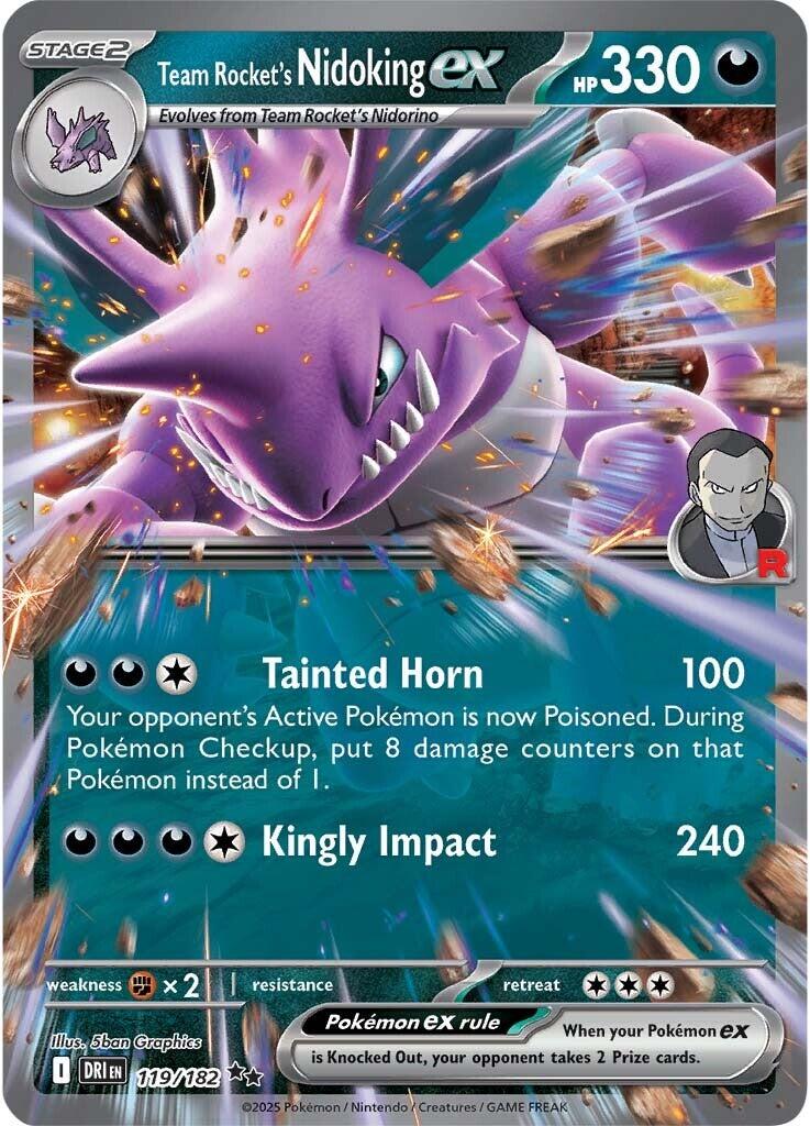 Team Rocket's Nidoking ex (119/182) [Scarlet & Violet: Destined Rivals] | Local Legends
