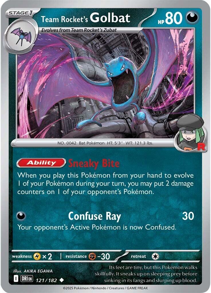 Team Rocket's Golbat (121/182) [Scarlet & Violet: Destined Rivals] | Local Legends