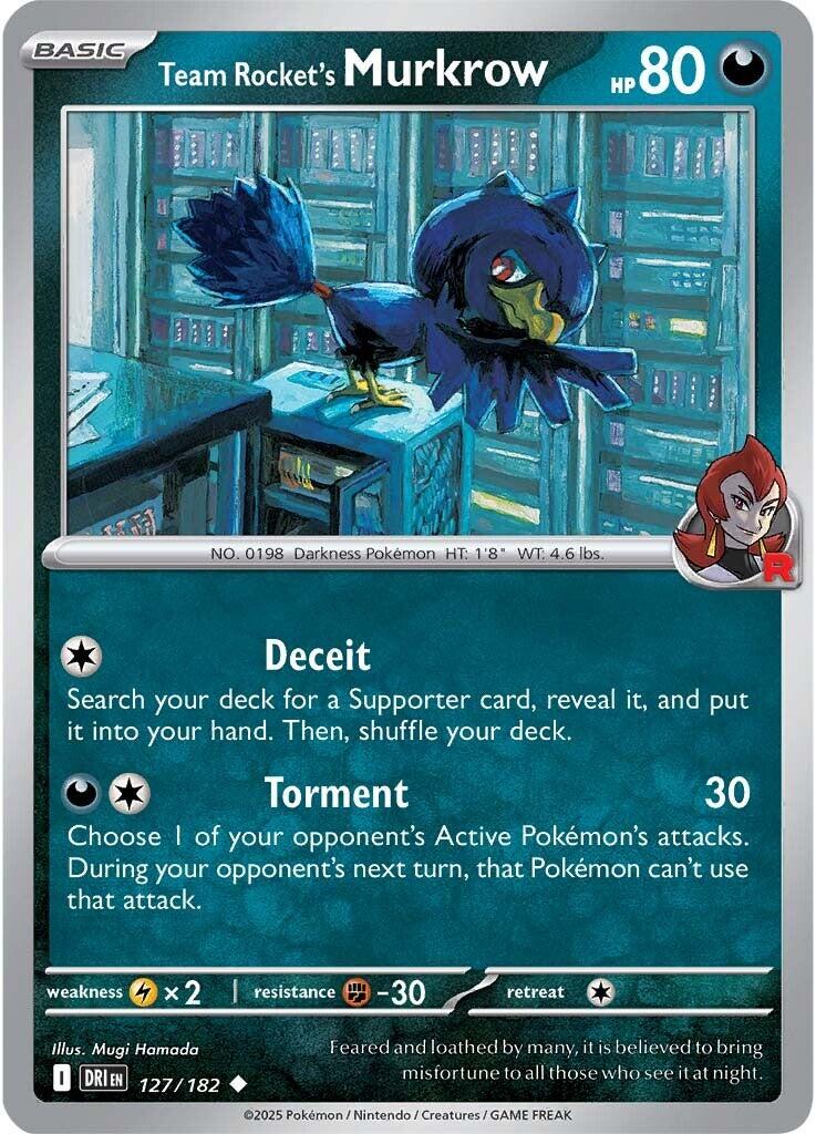 Team Rocket's Murkrow (127/182) [Scarlet & Violet: Destined Rivals] | Local Legends