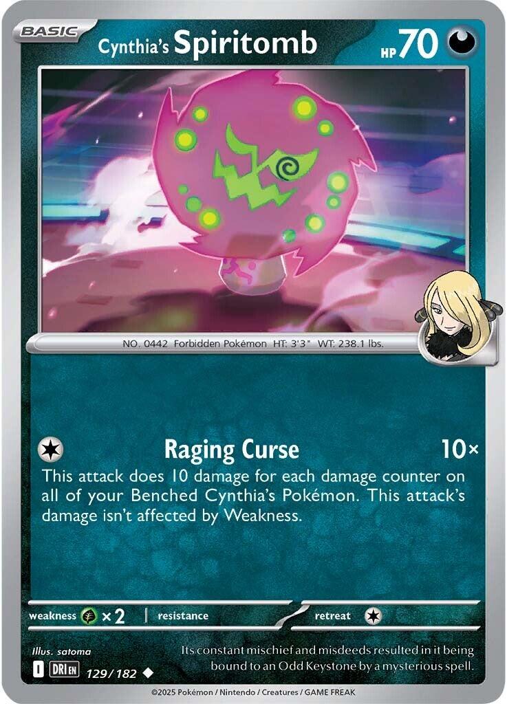 Cynthia's Spiritomb (129/182) [Scarlet & Violet: Destined Rivals] | Local Legends