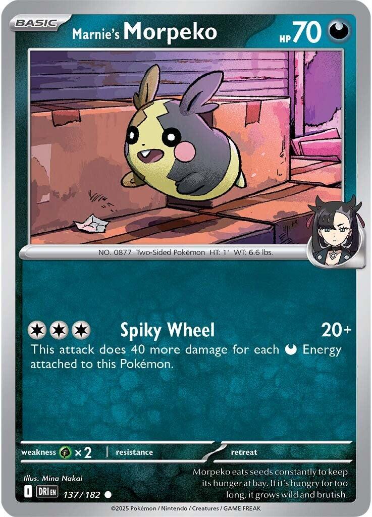 Marnie's Morpeko (137/182) [Scarlet & Violet: Destined Rivals] | Local Legends