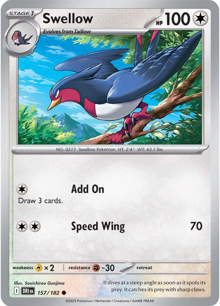 Swellow (157/182) [Scarlet & Violet: Destined Rivals] | Local Legends