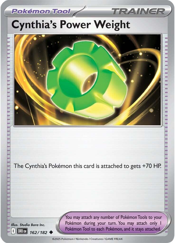 Cynthia's Power Weight (162/182) [Scarlet & Violet: Destined Rivals] | Local Legends