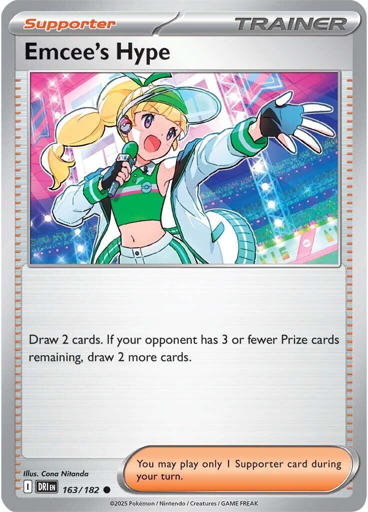 Emcee's Hype (163/182) [Scarlet & Violet: Destined Rivals] | Local Legends