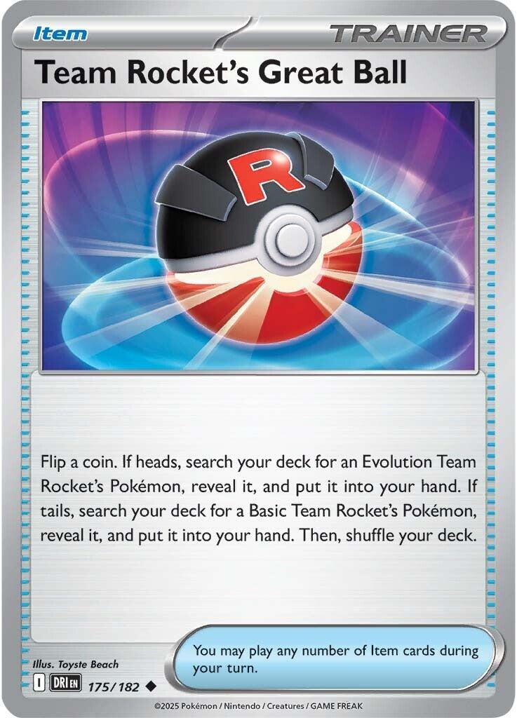 Team Rocket's Great Ball (175/182) [Scarlet & Violet: Destined Rivals] | Local Legends