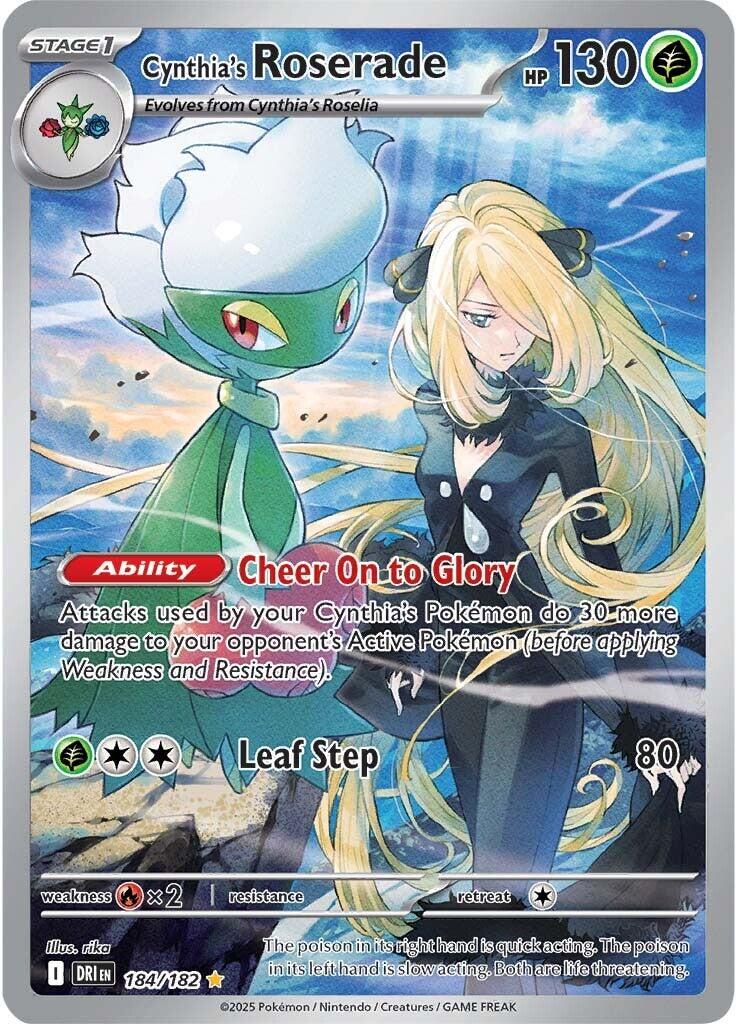 Cynthia's Roserade (184/182) [Scarlet & Violet: Destined Rivals] | Local Legends