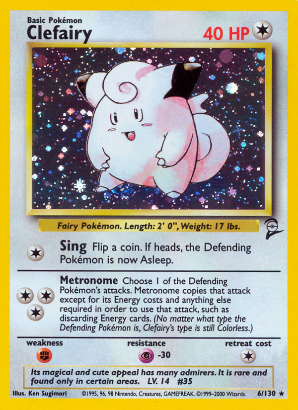 Clefairy (6/130) [Base Set 2] | Local Legends