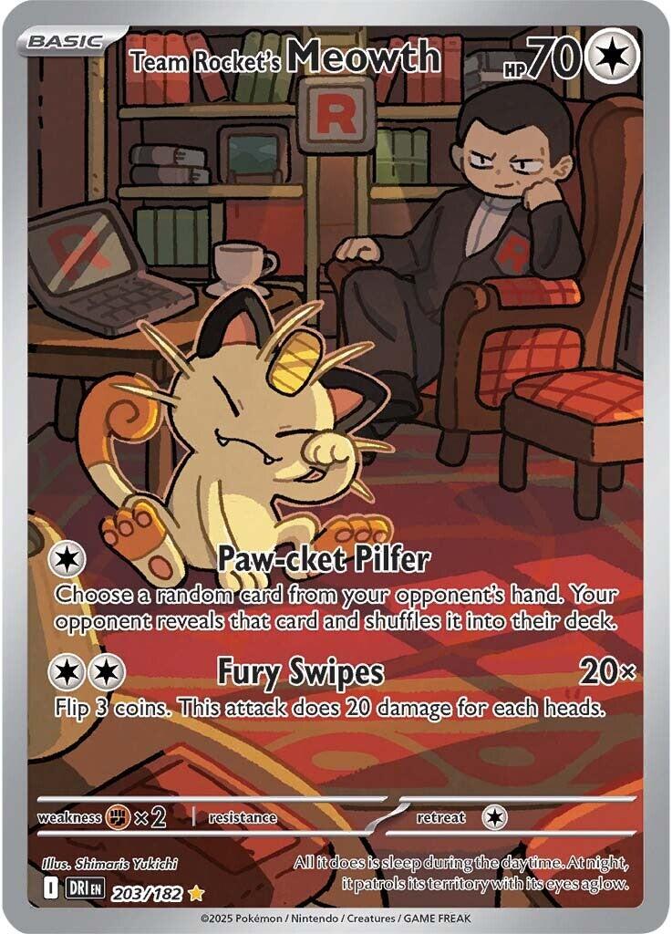 Team Rocket's Meowth (203/182) [Scarlet & Violet: Destined Rivals] | Local Legends
