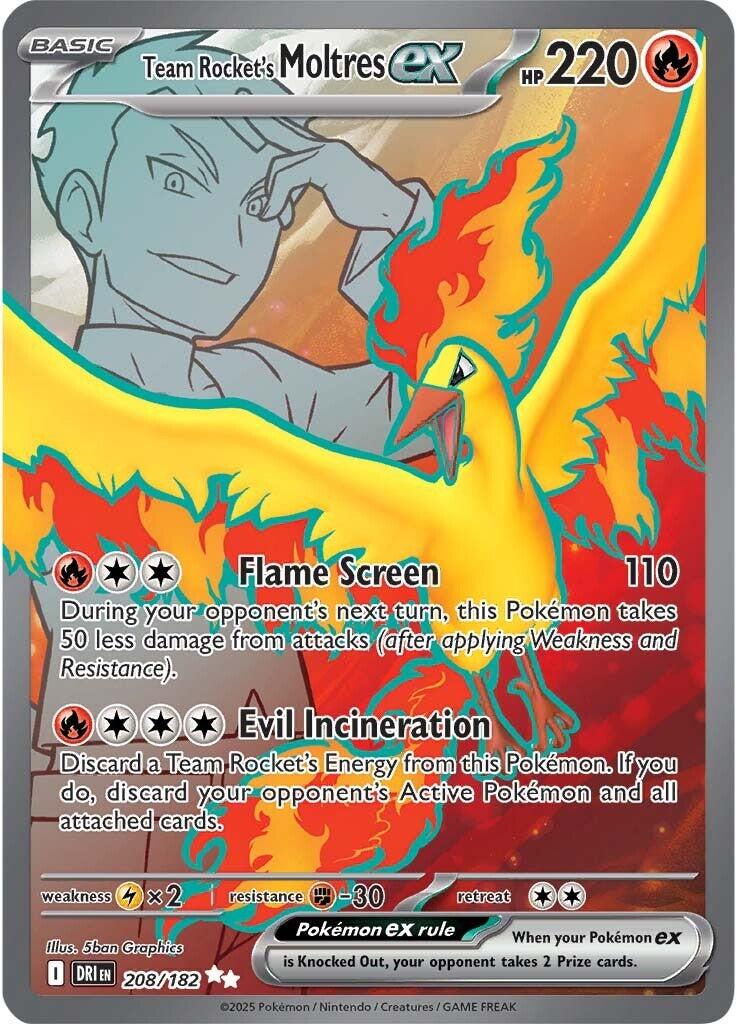 Team Rocket's Moltres ex (208/182) [Scarlet & Violet: Destined Rivals] | Local Legends