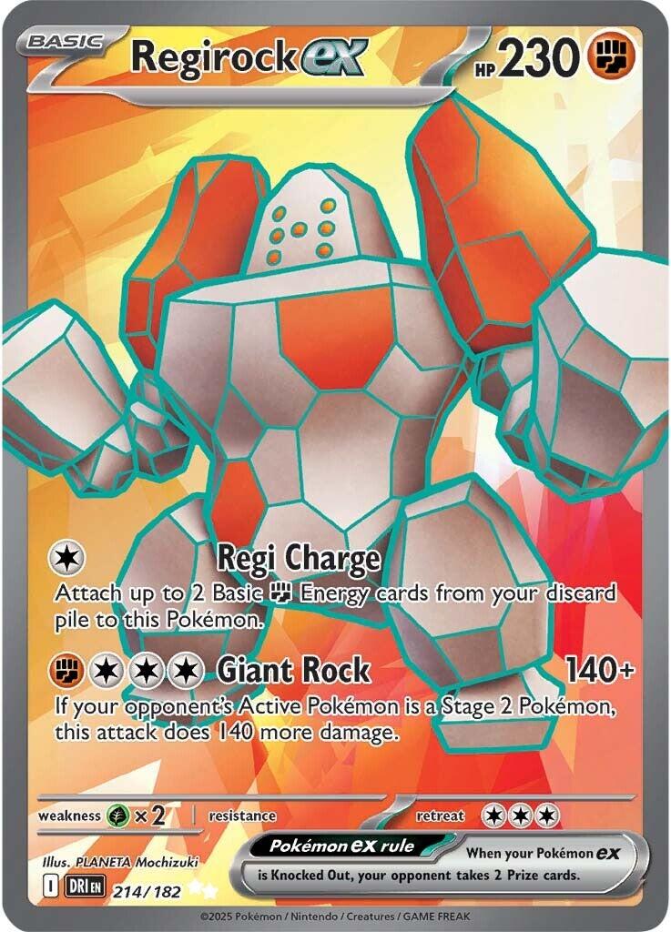 Regirock ex (214/182) [Scarlet & Violet: Destined Rivals] | Local Legends