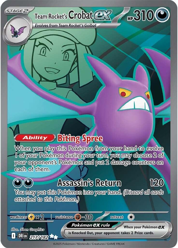 Team Rocket's Crobat ex (217/182) [Scarlet & Violet: Destined Rivals] | Local Legends