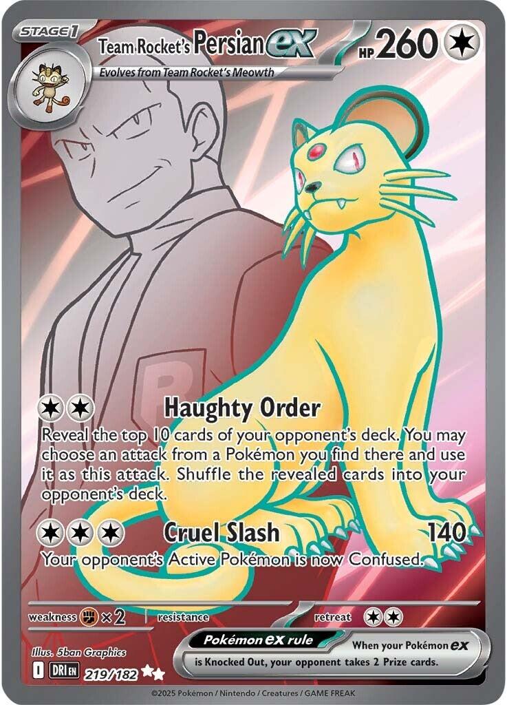 Team Rocket's Persian ex (219/182) [Scarlet & Violet: Destined Rivals] | Local Legends