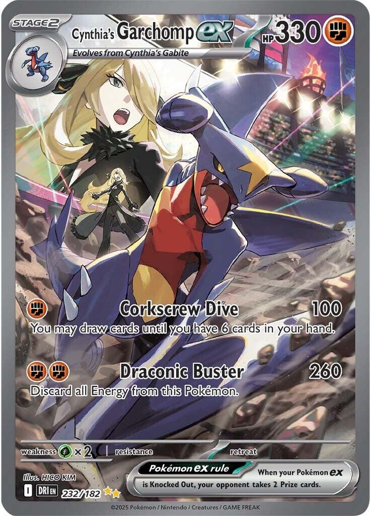 Cynthia's Garchomp ex (232/182) [Scarlet & Violet: Destined Rivals] | Local Legends